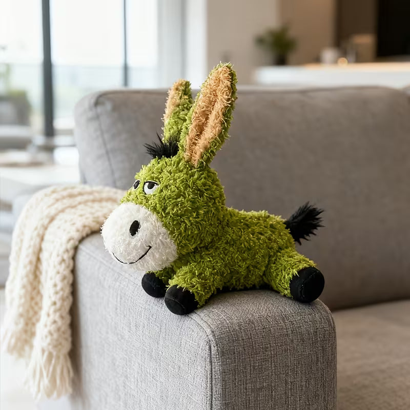 Squeaky Interactive Donkey Plush Toy for Cats & Dogs