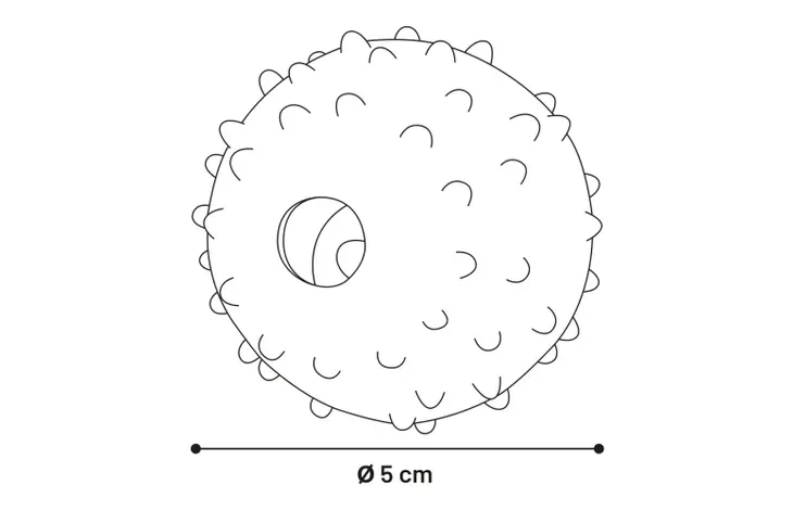 Flamingo Rubber Ball with Bell