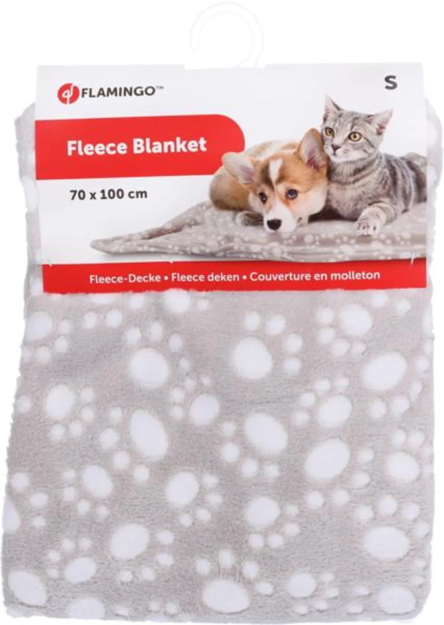 Flamingo Blanket Dario Rectangle Beige