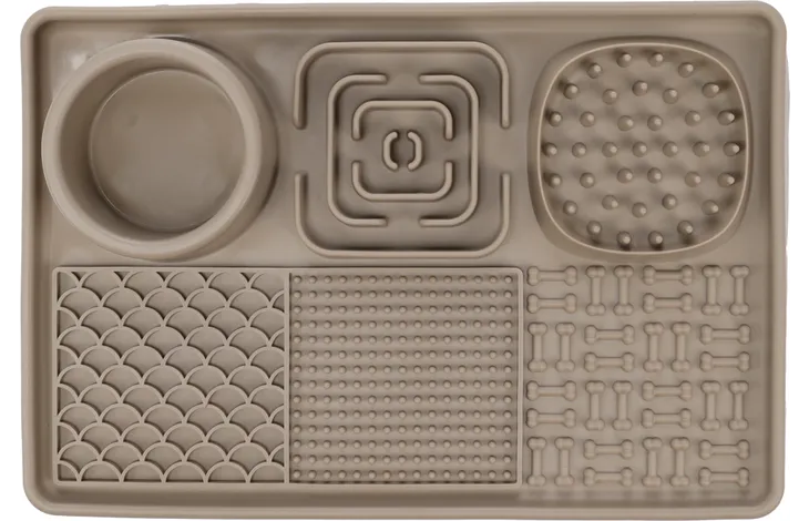 Multi-Puzzle Rectangular Lick Pad