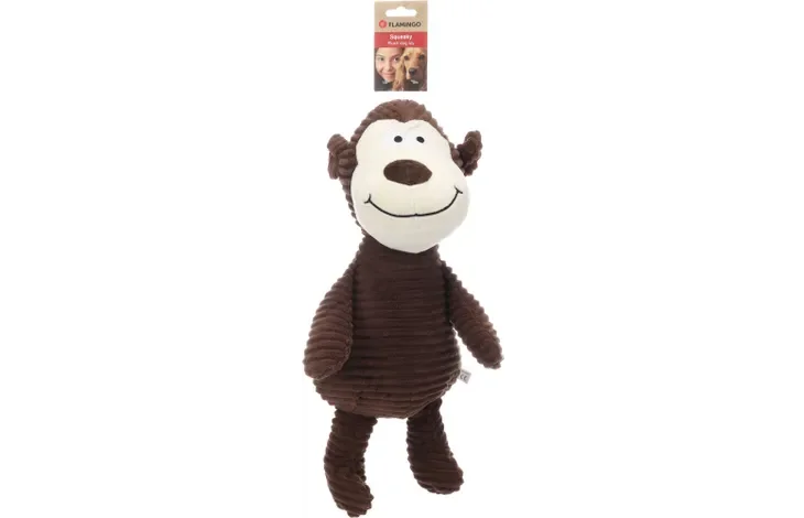 Flamingo Toy Ribbi Monkey Brown