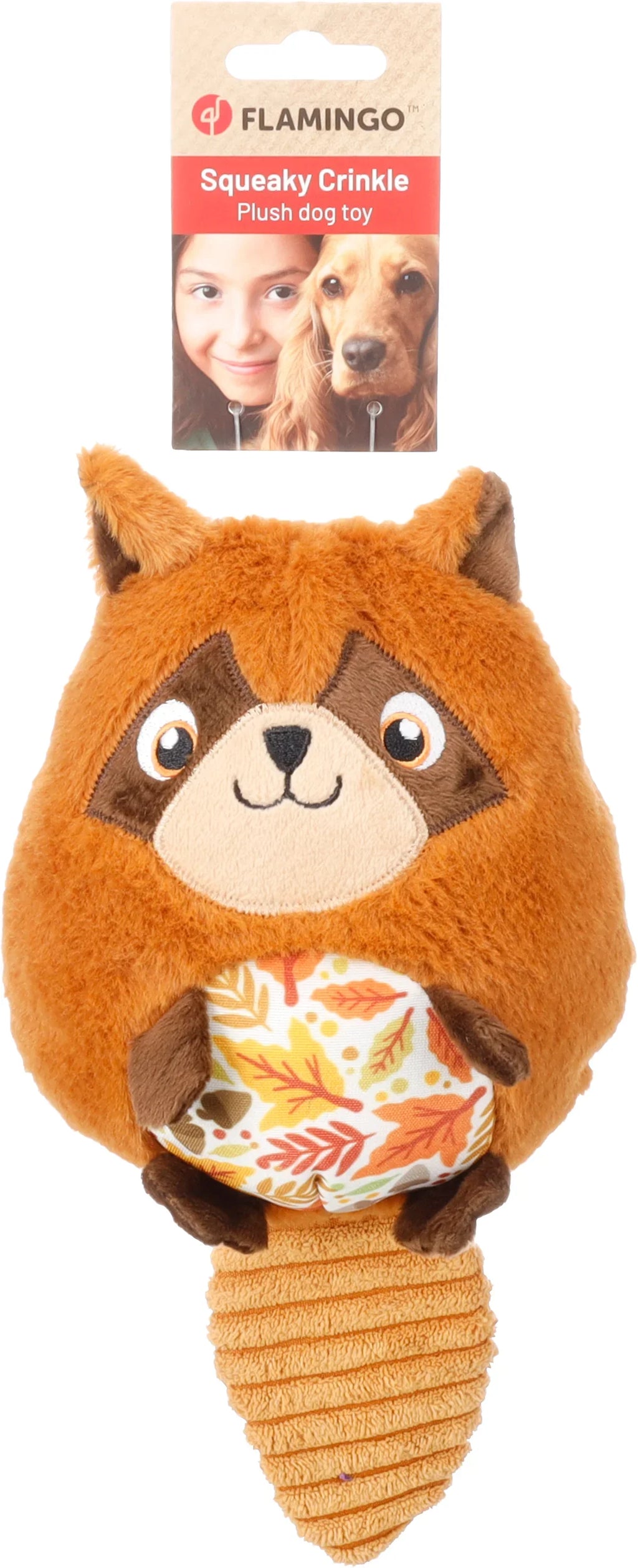 Flamingo Toy Bollu Racoon Brown
