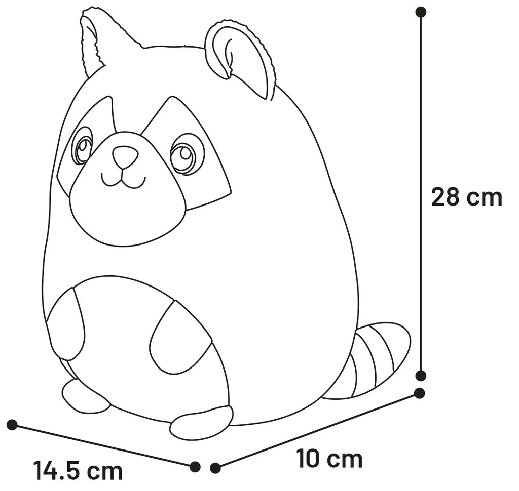 Flamingo Toy Bollu Racoon Brown