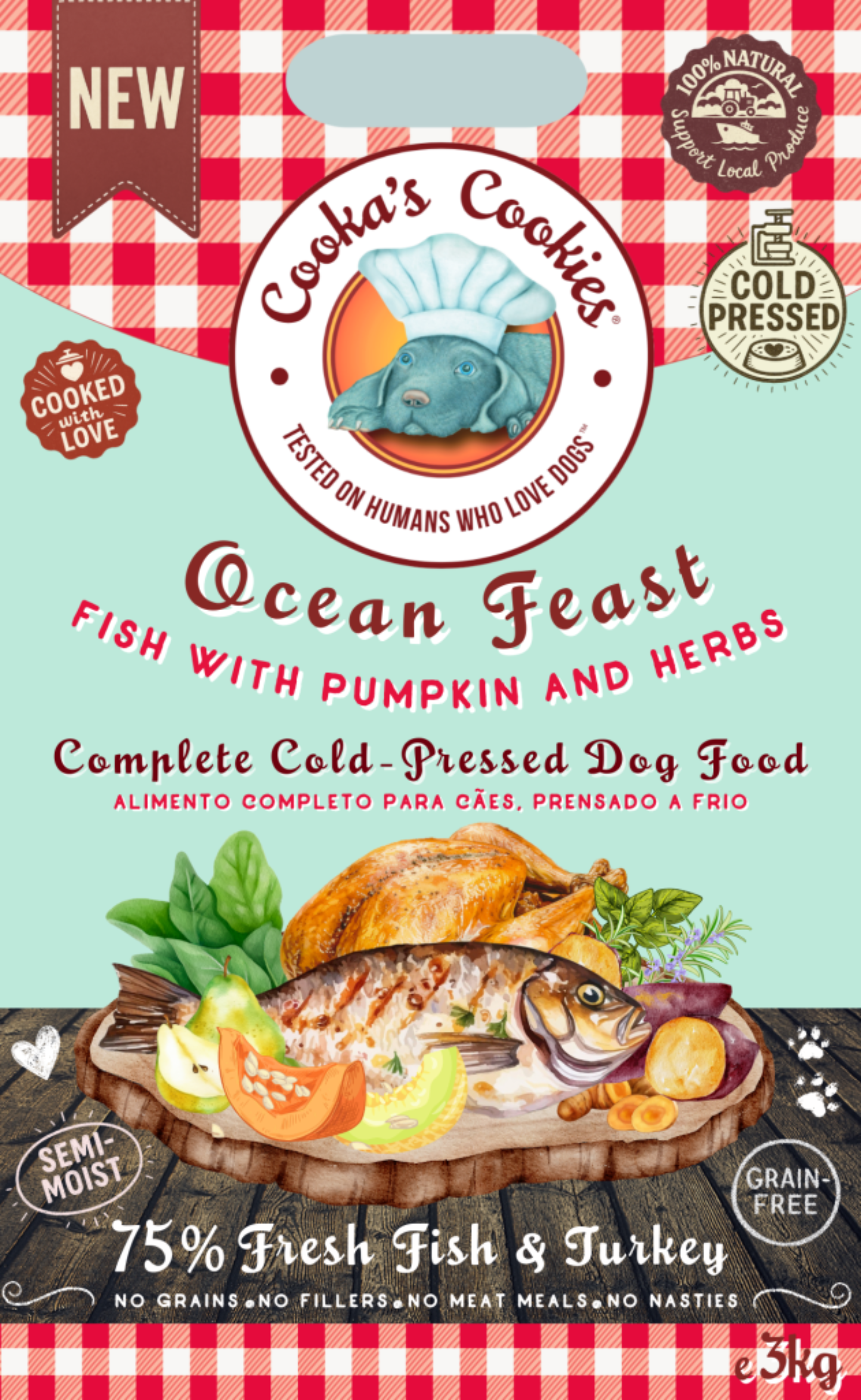Ocean Feast - Fish with Pumpkin & Herbs (Dog Dry Food)