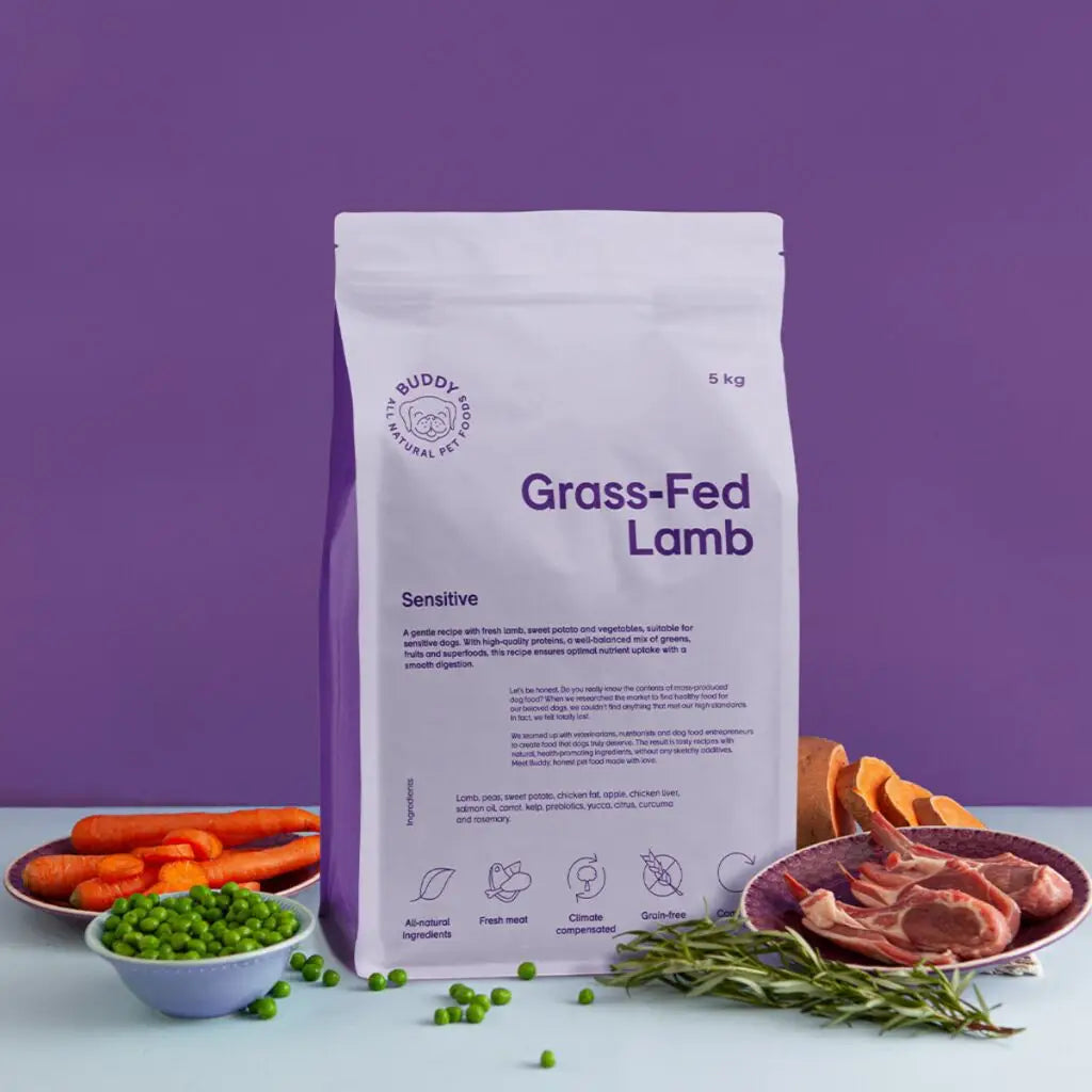 Buddy Natural Dog Dry Food -  Grass-Fed Lamb 2 Kg