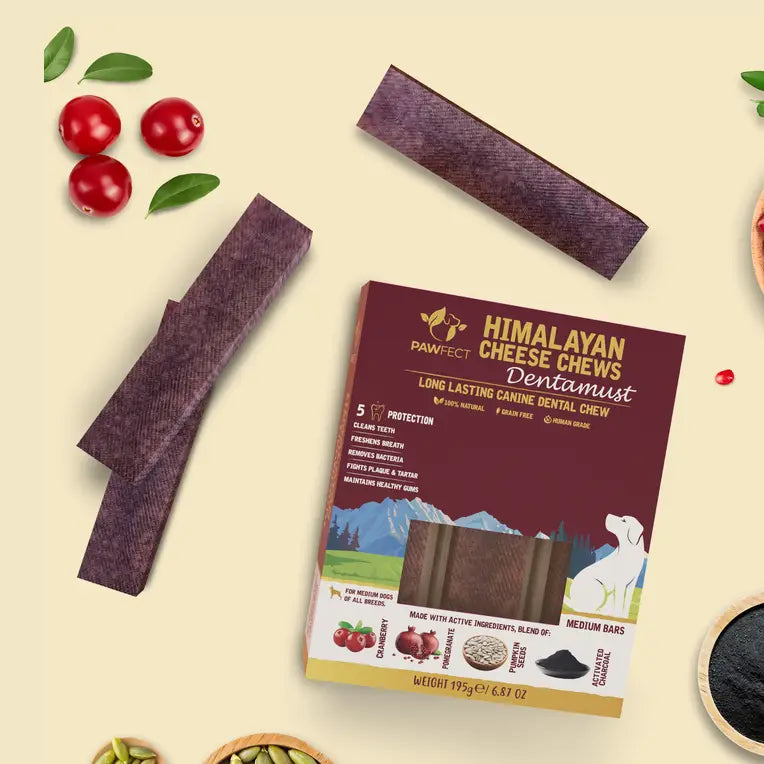 Pawfect Dentamust Bars Cranberry (Medium, 195g)