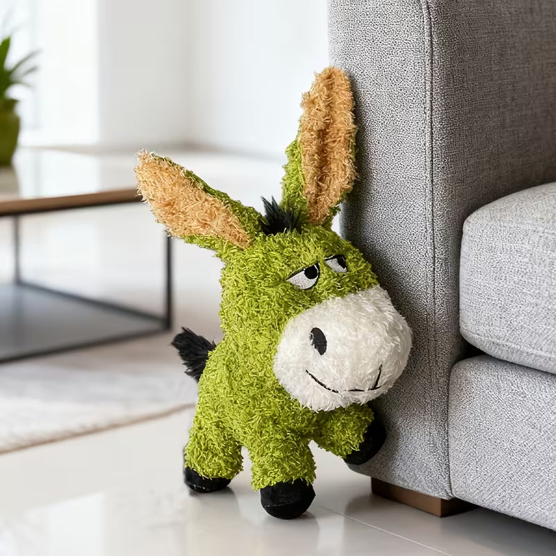 Squeaky Interactive Donkey Plush Toy for Cats & Dogs
