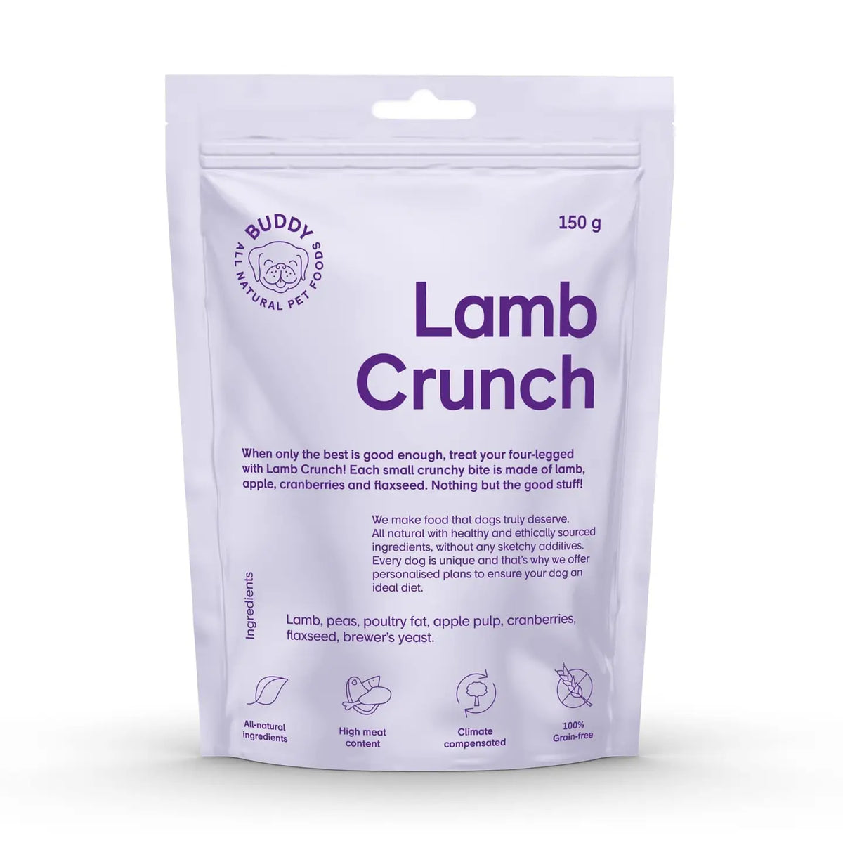 Buddy Crunchy Snack Lamb with Cranberries (150g)