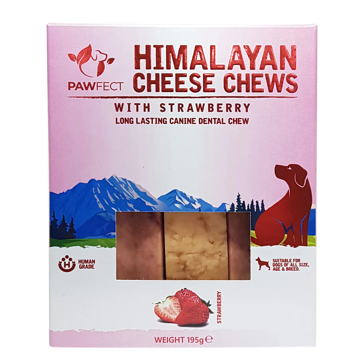Pawfect Chew Bar with Strawberry (3 x 65g)