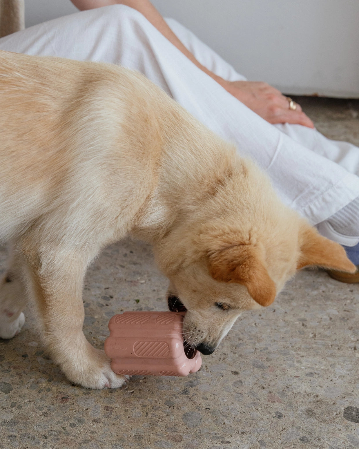 Blush Pink Aggressive Teething Toy