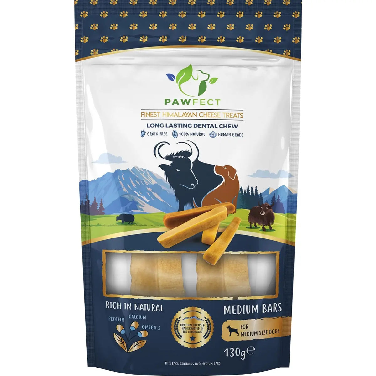 Pawfect Chew Medium Bars (130g)